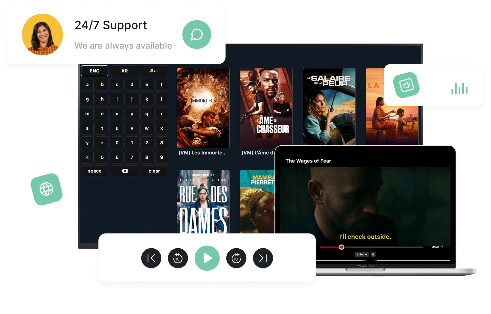 IPTVPlayer.io app features